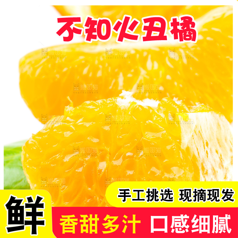 白底上的丑柑