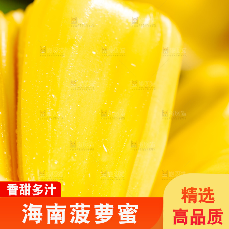 垫子上的菠萝蜜