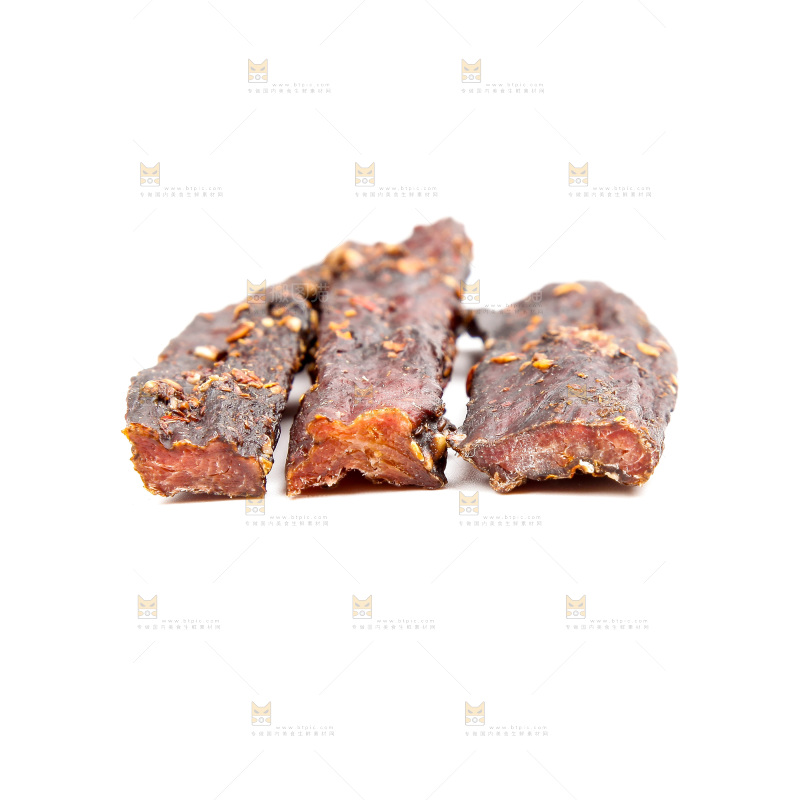 白底上的牛肉干