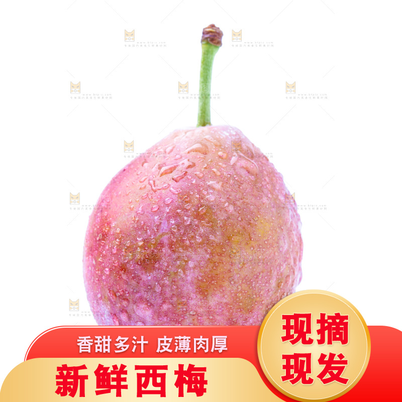 白底上的西梅