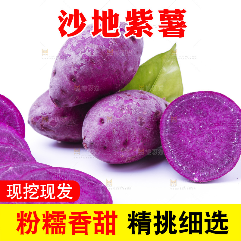 浅底上的小紫薯
