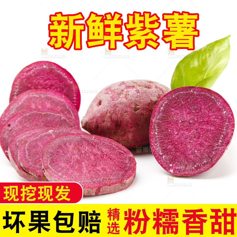 浅底上的小紫薯