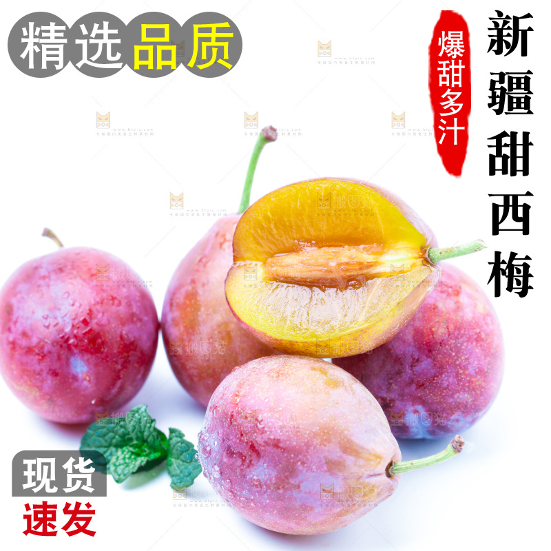 浅底上的新疆西梅