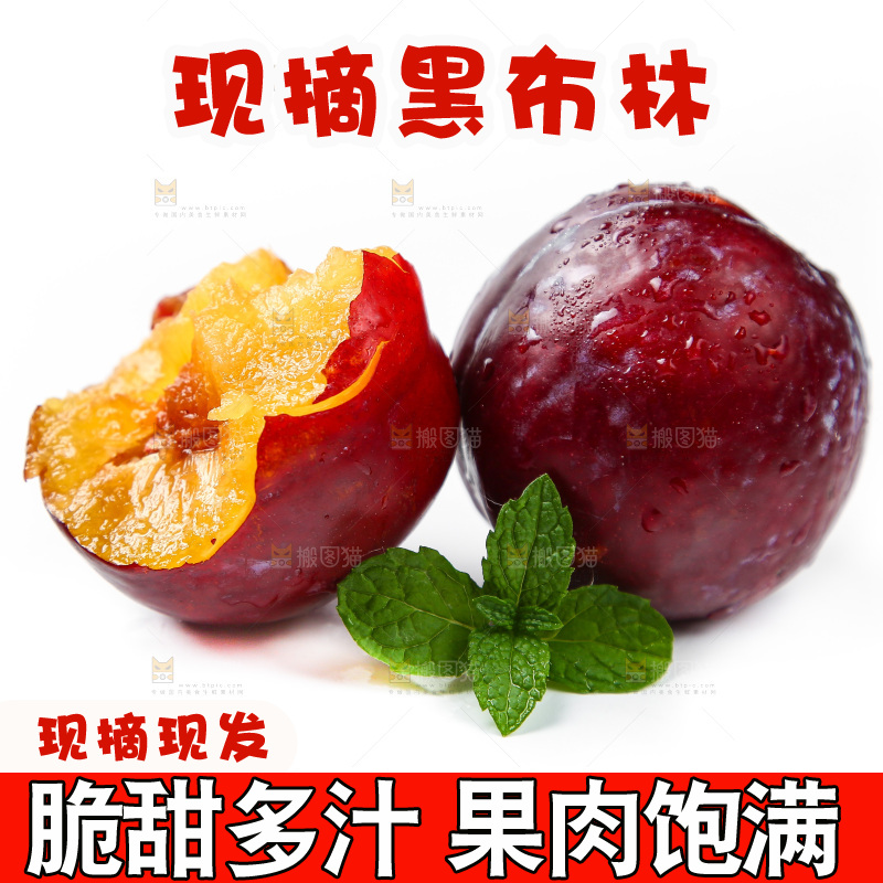 白底上放着一个黑布李