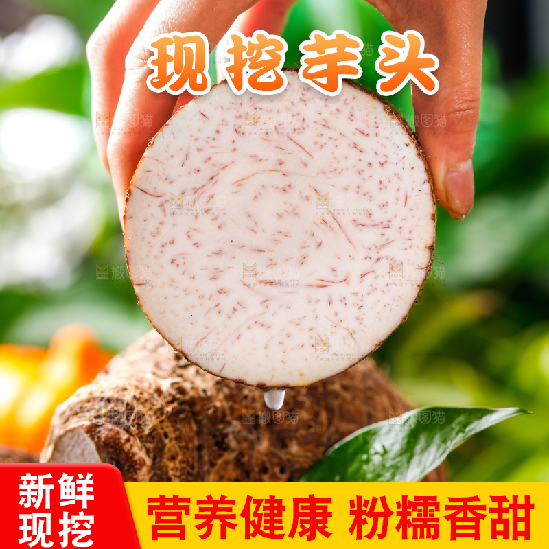 手上拿着香芋切面
