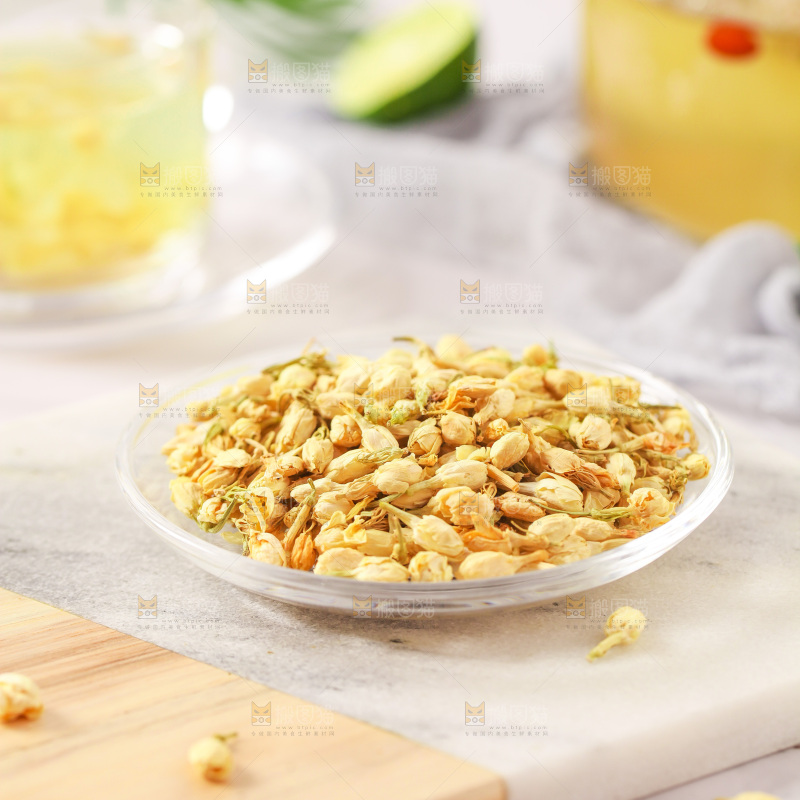 一盘茉莉花茶