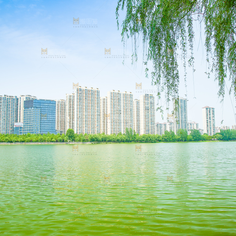 清澈的湖水