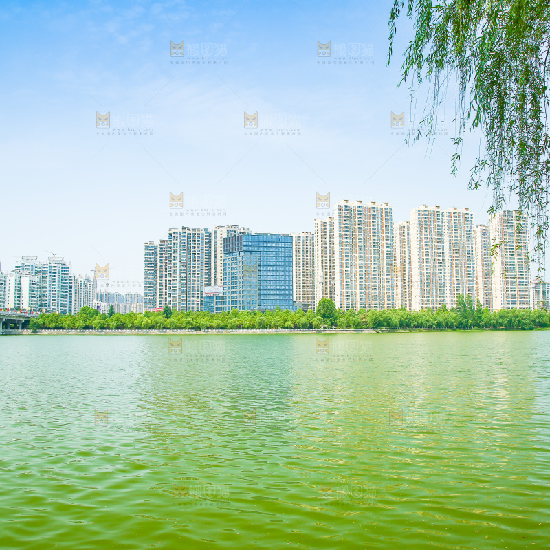 清澈的湖水
