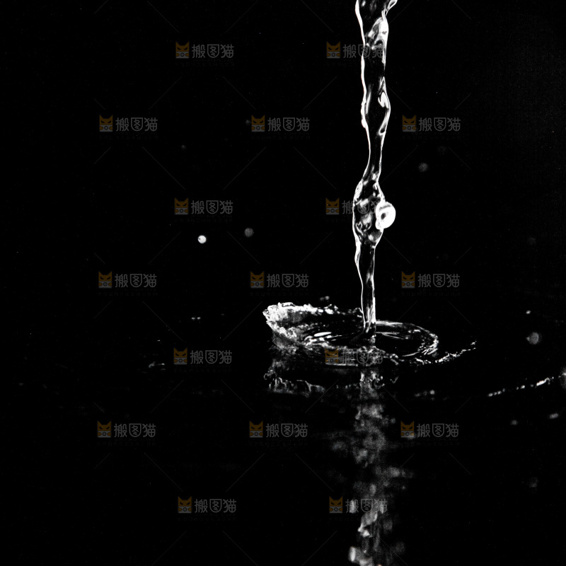 黑底上的水波纹