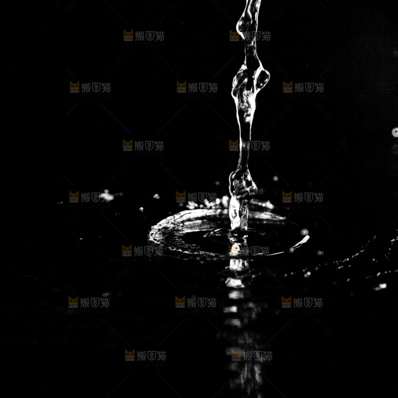 黑底上的水波纹