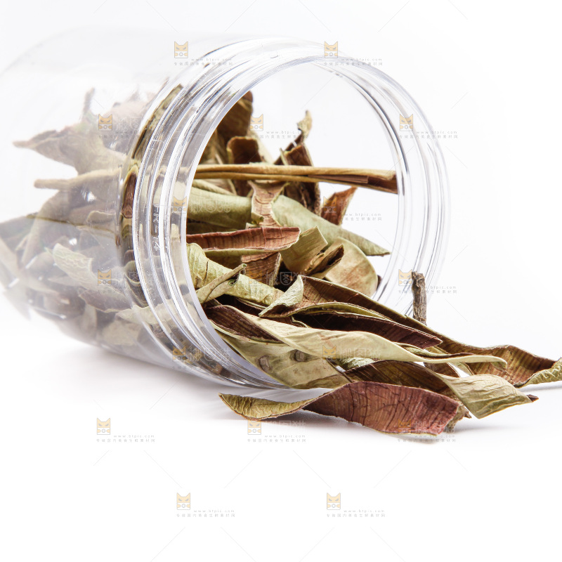 瓶子里装着芦荟干