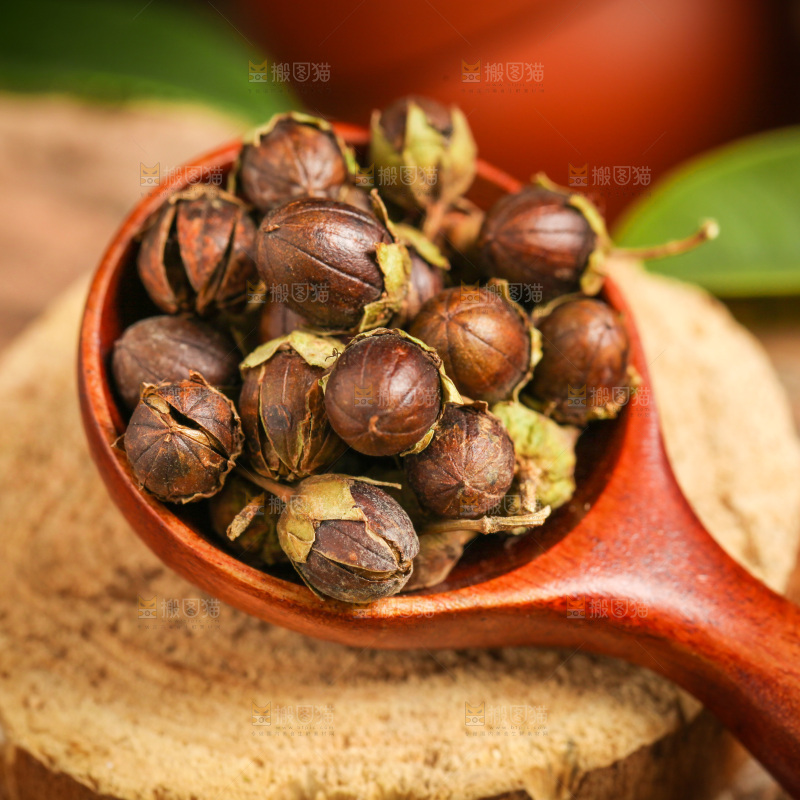 勺子里的紫薇干果