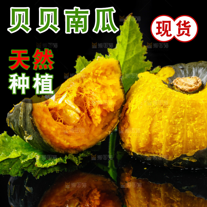 深底上摆放着贝贝小南瓜