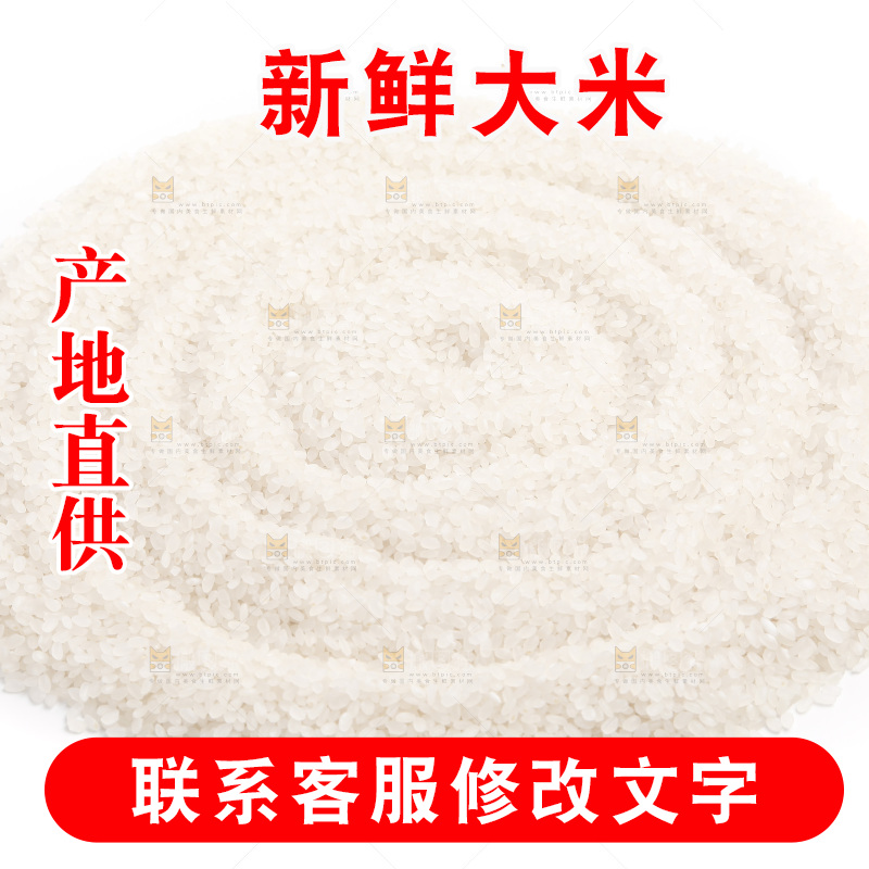 白底上的大米