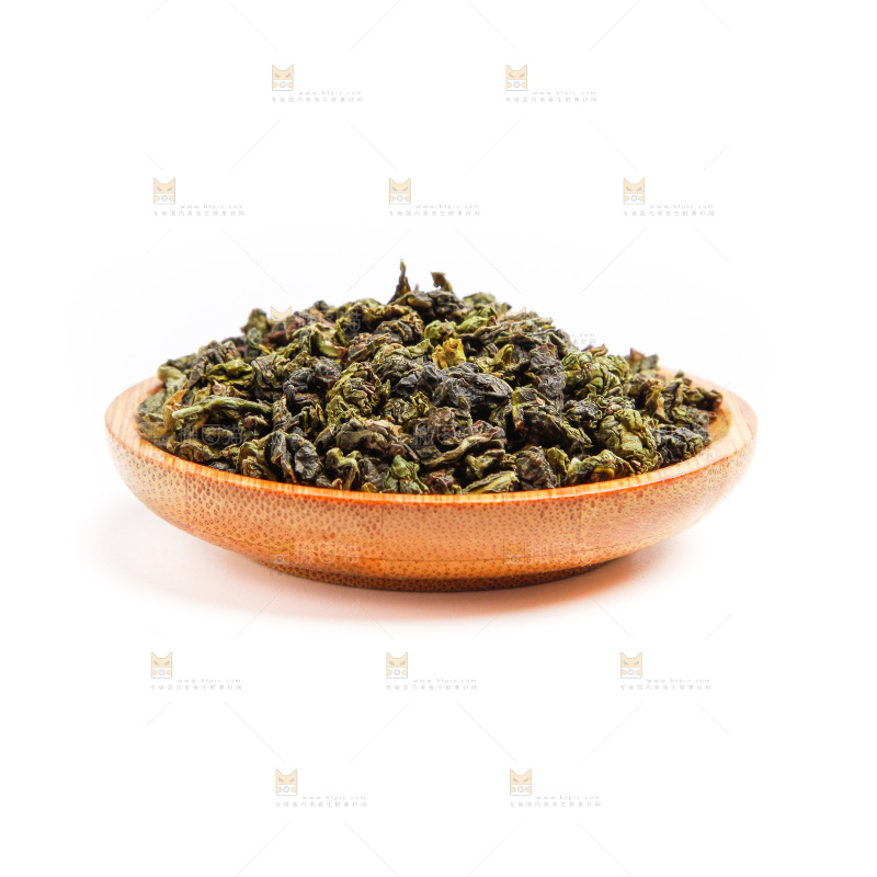 盘子里装着乌龙茶