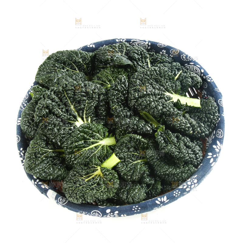 一篮新鲜泡泡青菜