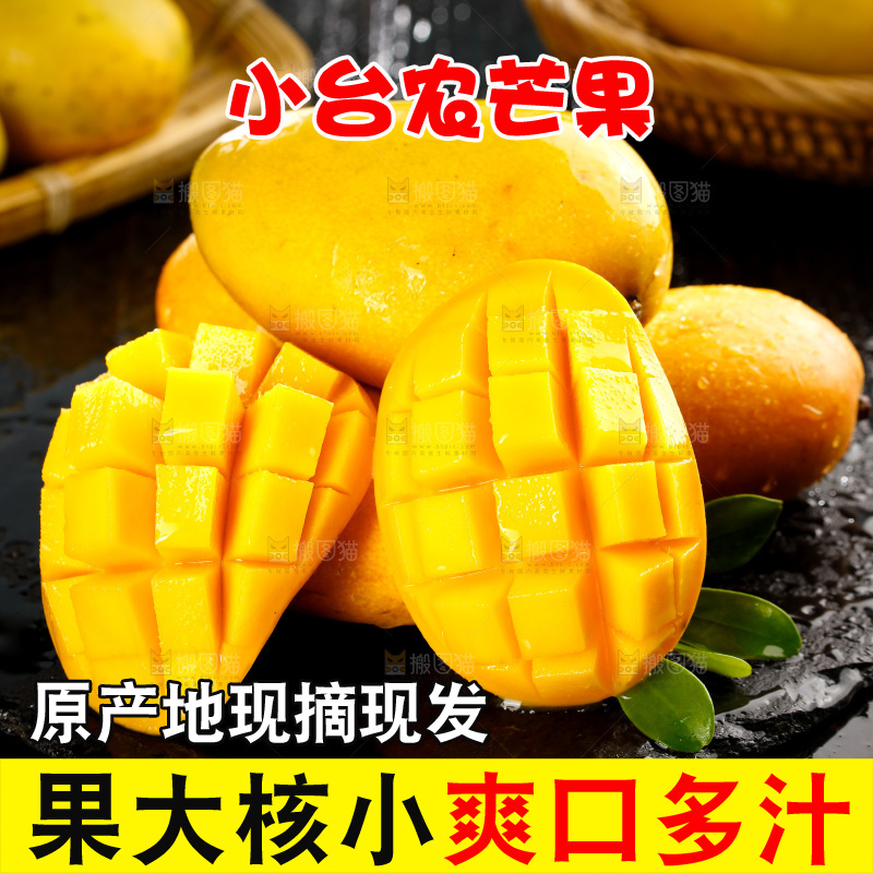 一堆海南小台农芒果