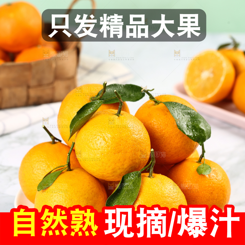 一盘新鲜皇帝柑