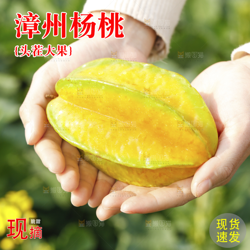 手里拿着杨桃