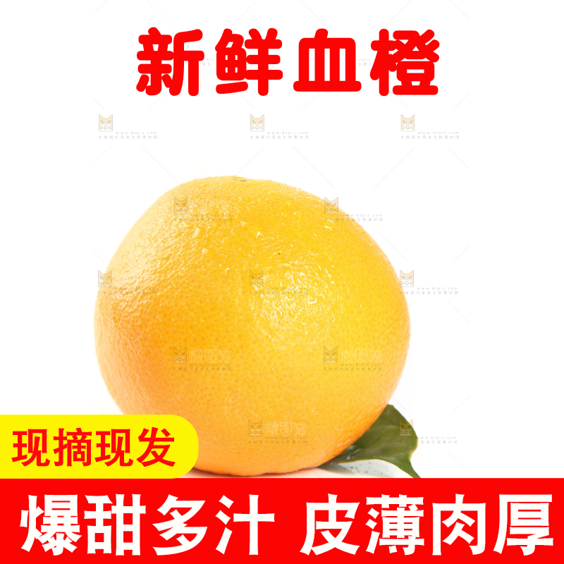 白底上的赣南玫瑰橙