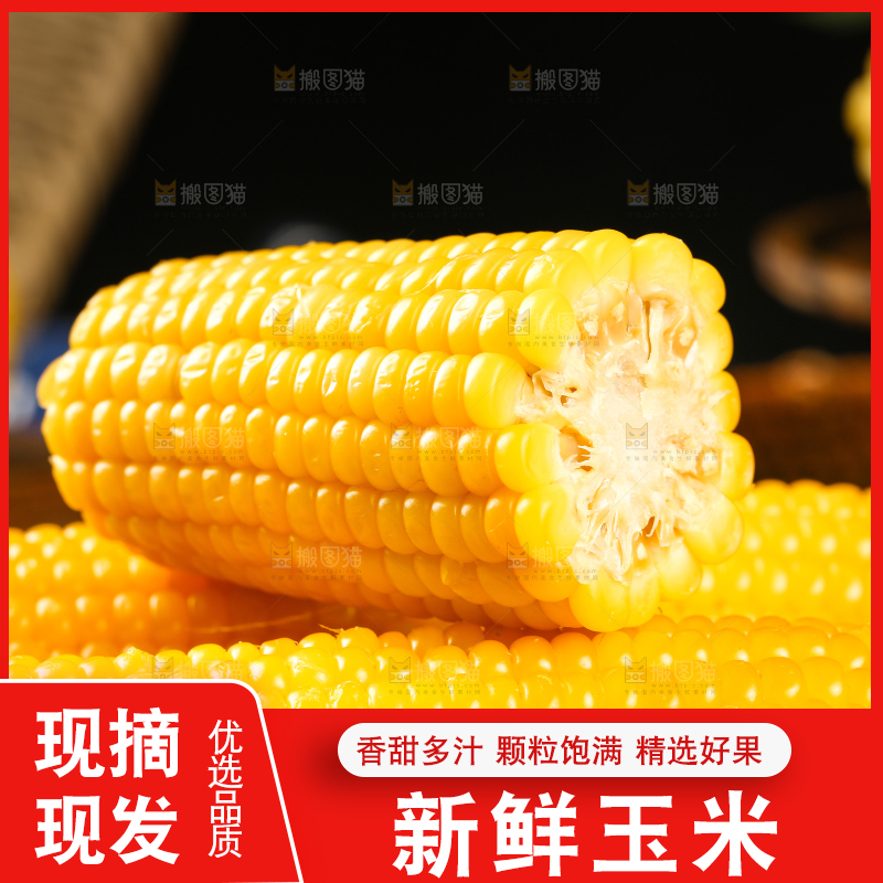一堆玉米棒
