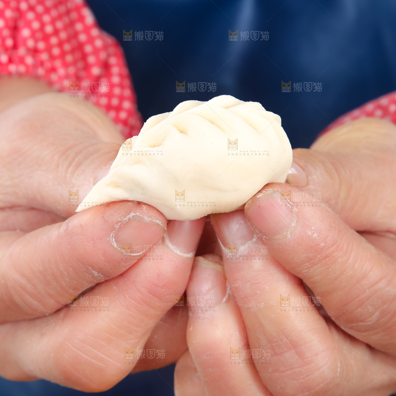一个包好的饺子