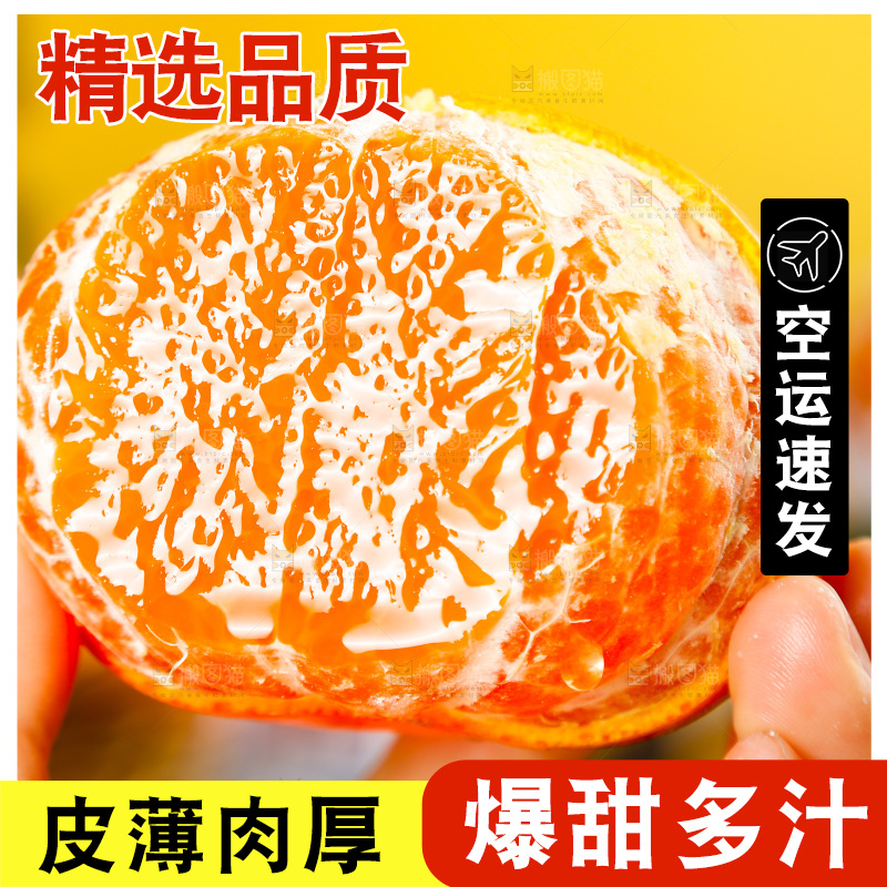 手里拿着茂谷柑