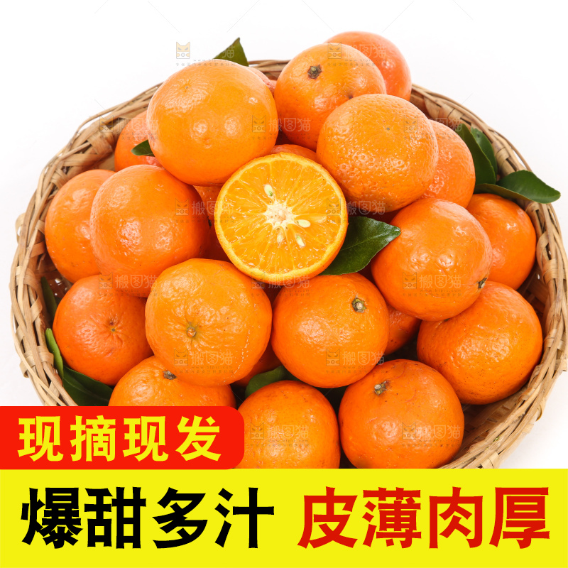 一篮新鲜广西沃柑