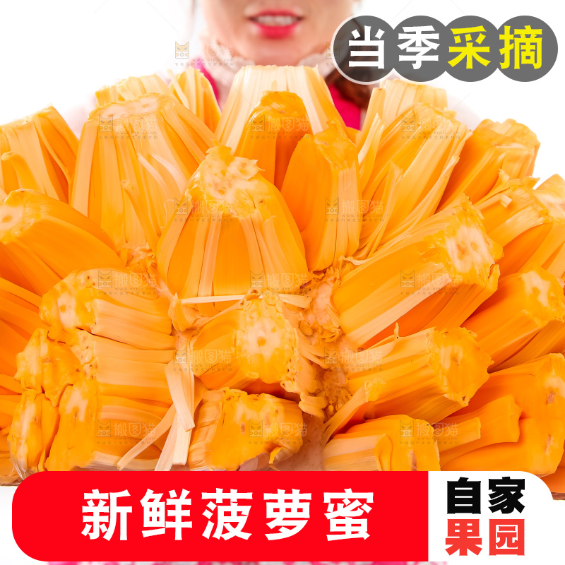 手里捧着红肉菠萝蜜