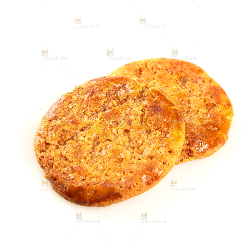 白底上放着鸡仔饼