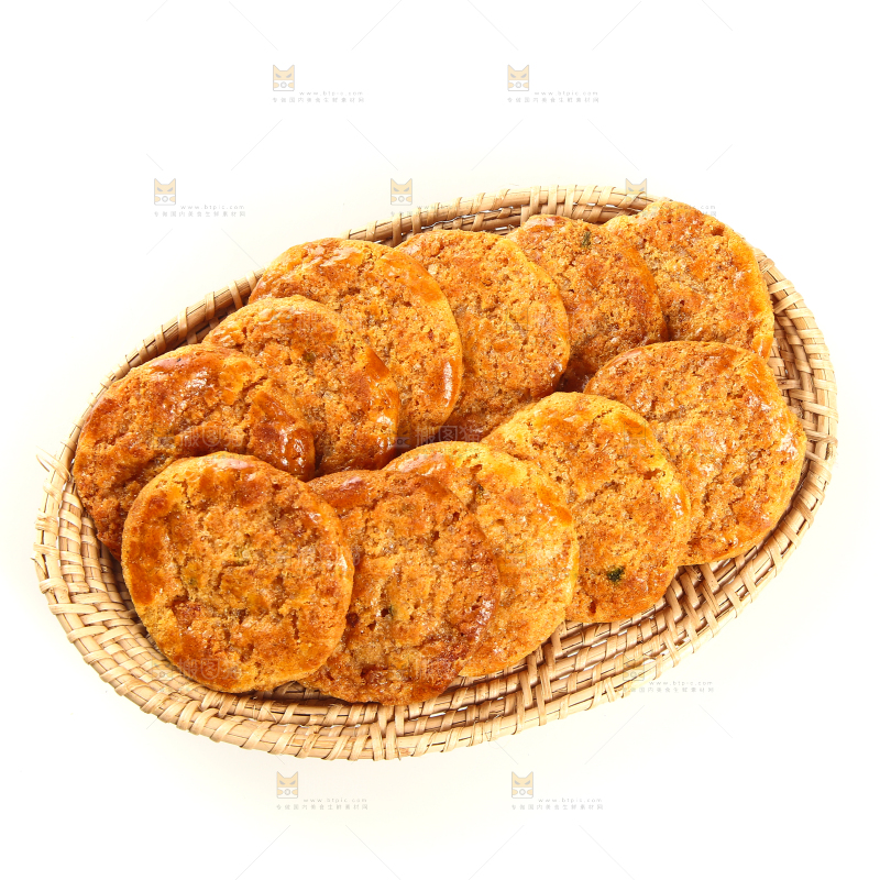 一盘广式鸡仔饼