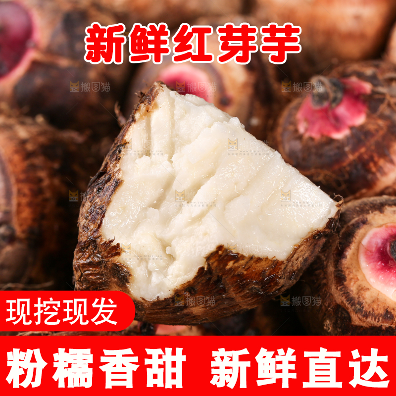 一堆荔浦红芽芋