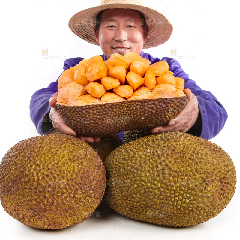 一堆红肉菠萝蜜