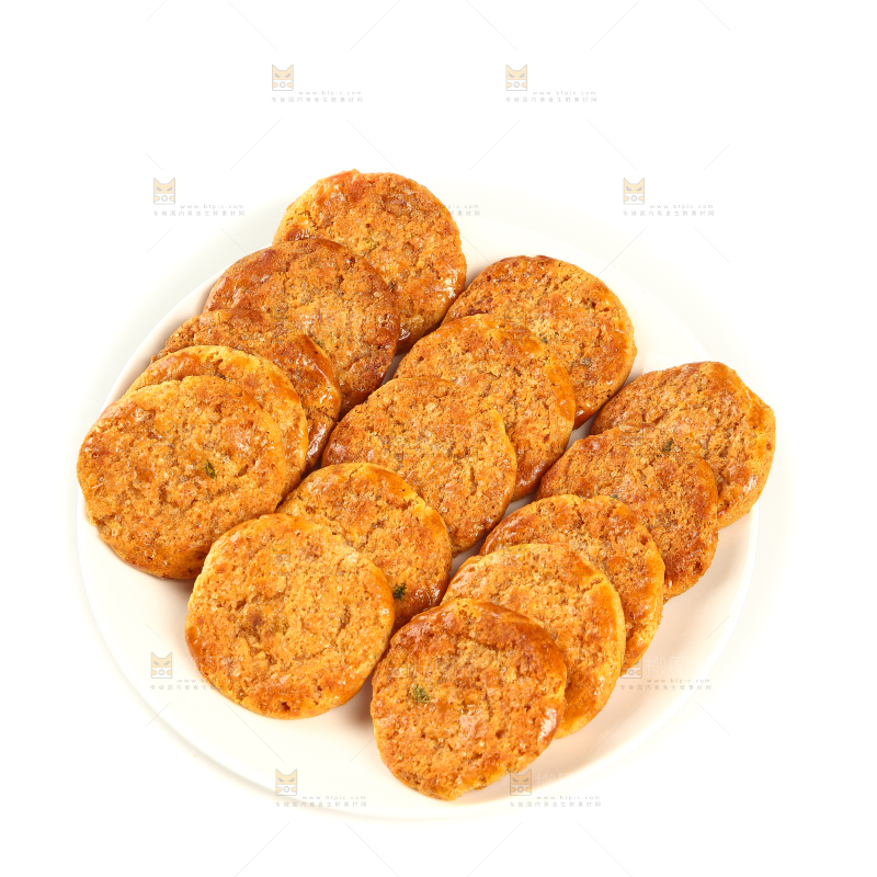 一盘广式鸡仔饼