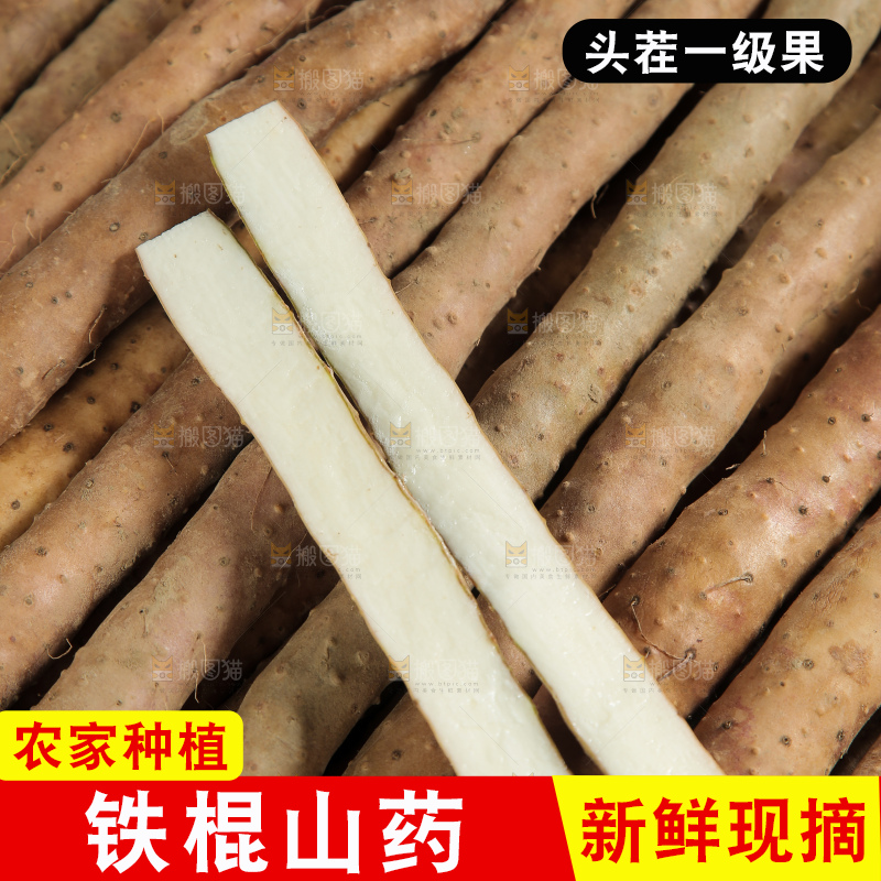 一堆垆土铁棍山药