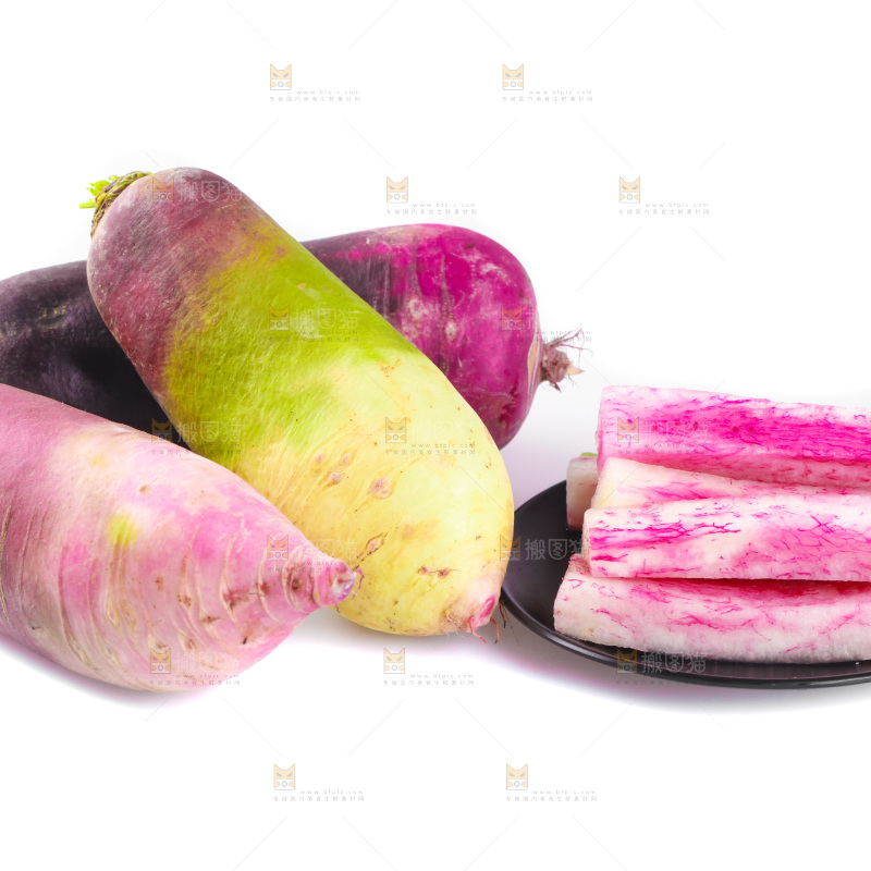 一堆冰淇淋萝卜