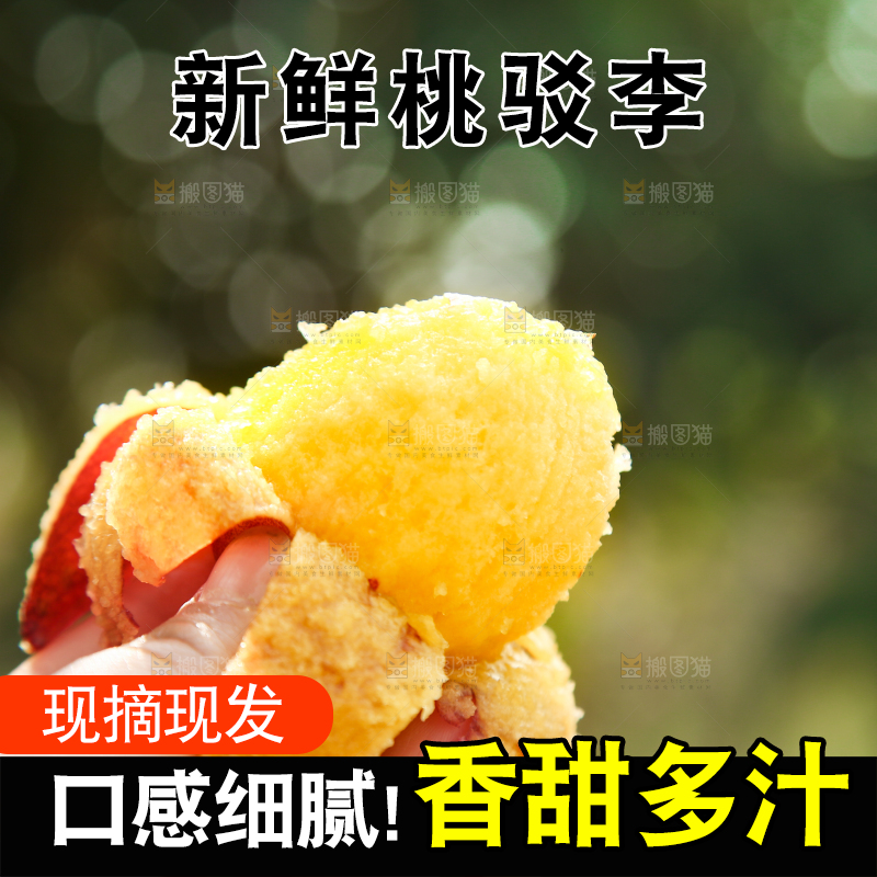 手里拿着桃驳李