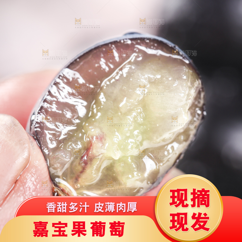 手里拿着树葡萄