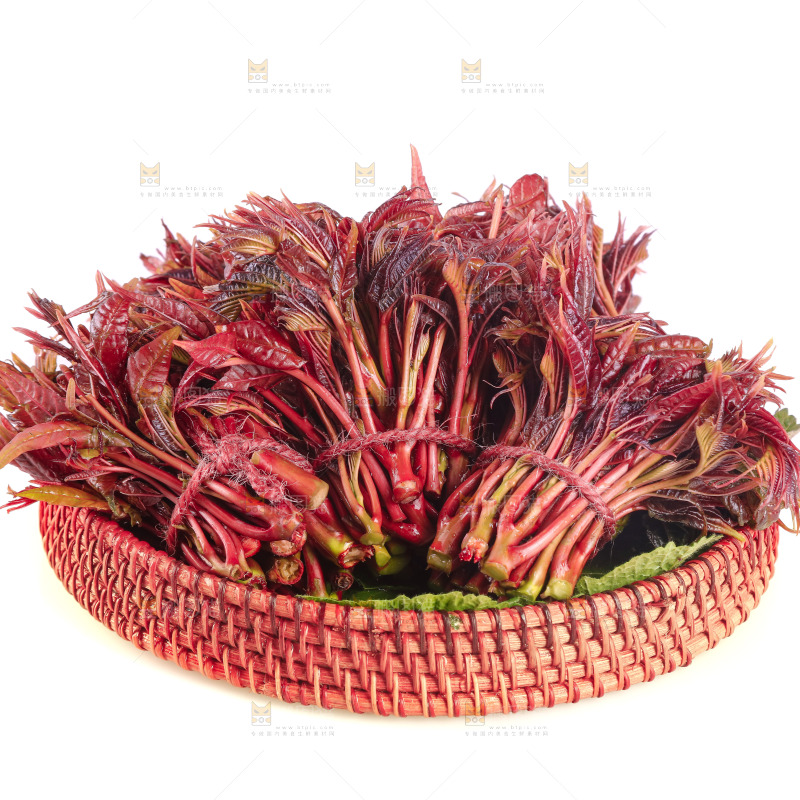 一篮红油香椿芽