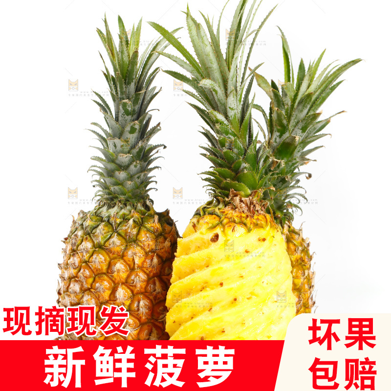 一盘香水菠萝