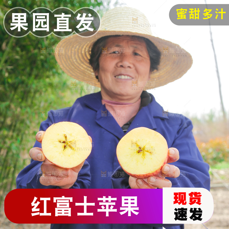 手里拿着切面的苹果