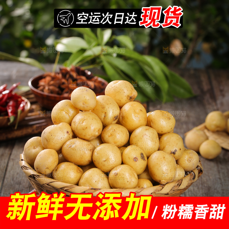 一篮新鲜小土豆