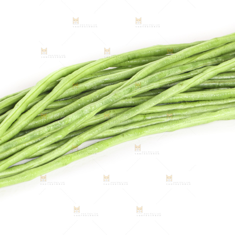 白底上的豇豆