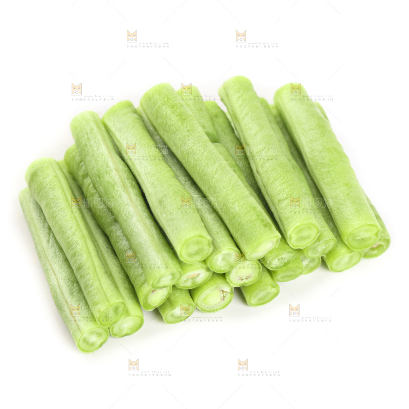 白底上的豇豆