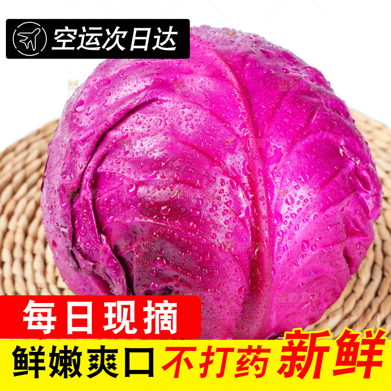 篮子里的紫甘蓝