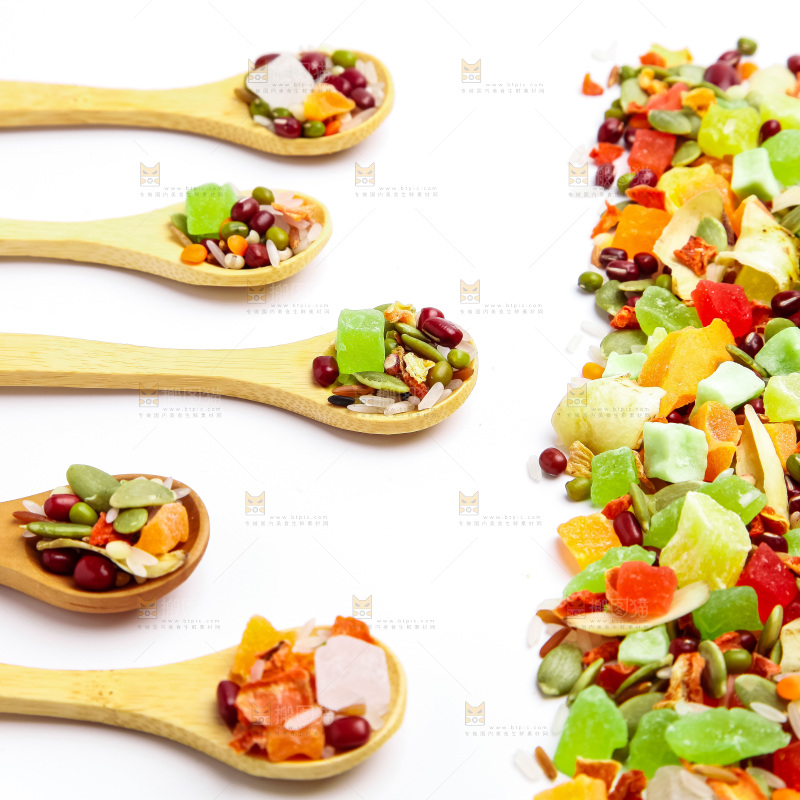 白底上的代餐粥背景