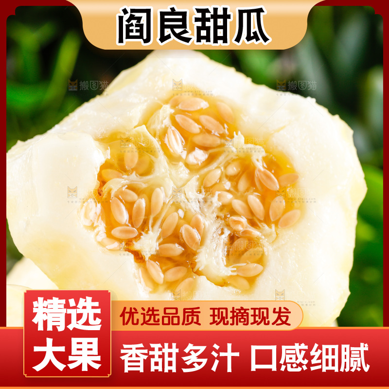 浅底上的新鲜甜瓜