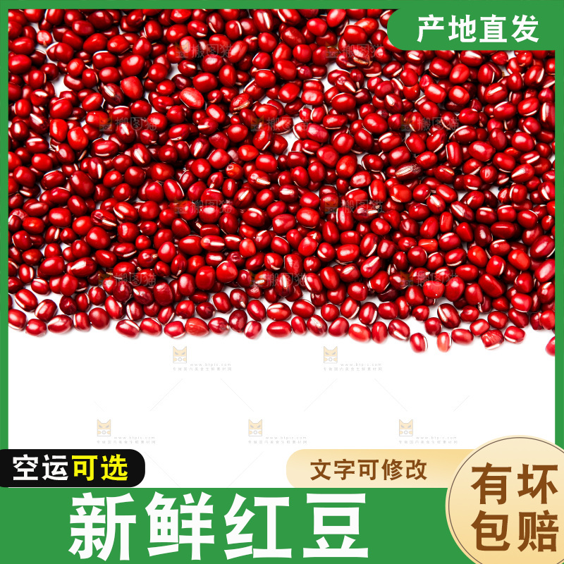 白底上的红豆
