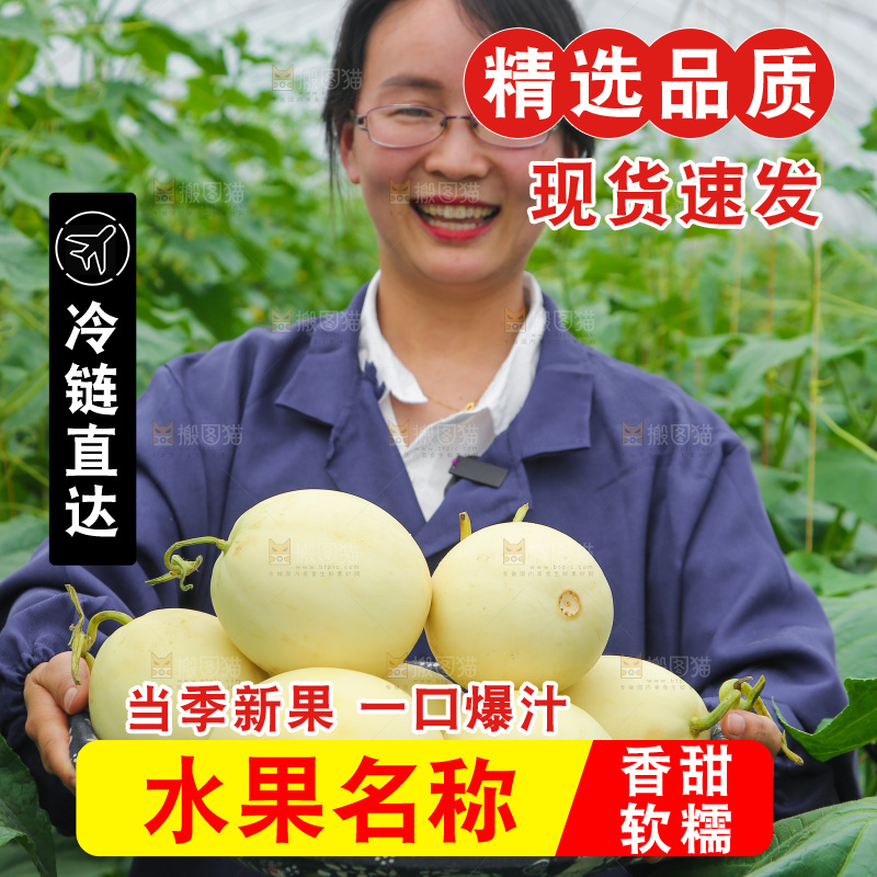 一篮新鲜阎良甜瓜