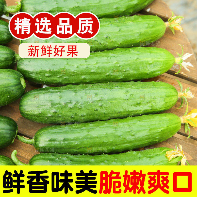 桌子上放着一堆黄瓜
